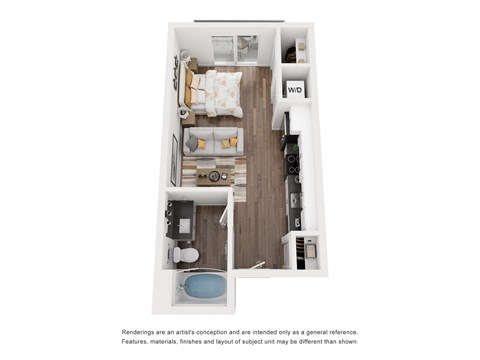 The Union Pacific Floor Plan at The Revival, Salt Lake City, UT 84101